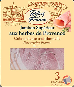 Rappel produit JAMBON CUIT SUPERIEUR AUX HERBES DE PROVENCE Reflets de France