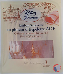 Rappel produit JAMBON CUIT SUPERIEUR AU PIMENT D'ESPELETTE Reflets de France
