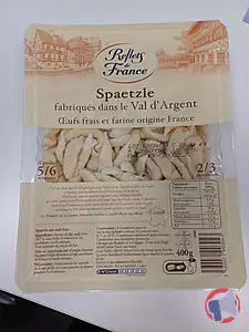 Rappel produit SPAETZLE DU VAL D'ARGENT REFLETS DE FRANCE