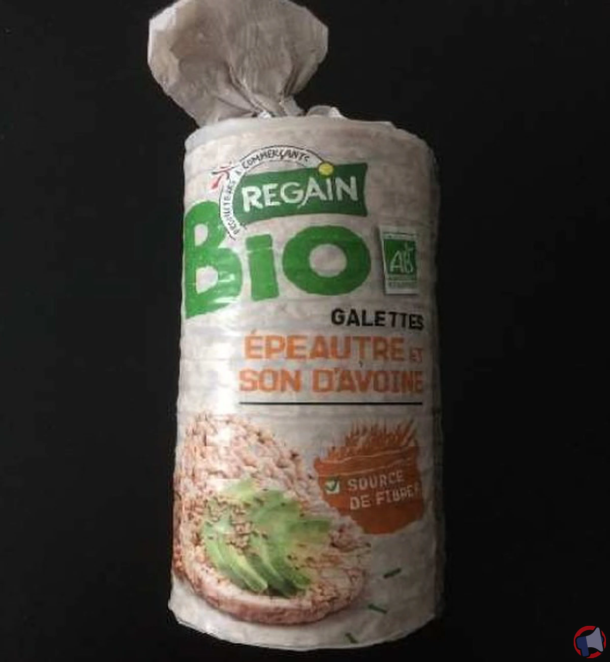 Rappel de produit : galette épeautre et son d’avoine bio de la marque Regain