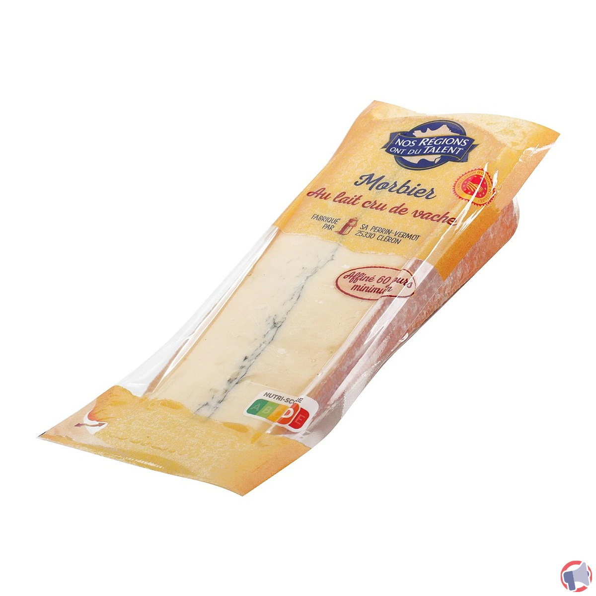 Rappel de produit : morbier au lait cru de vache de la marque Nos Régions Ont du Talent