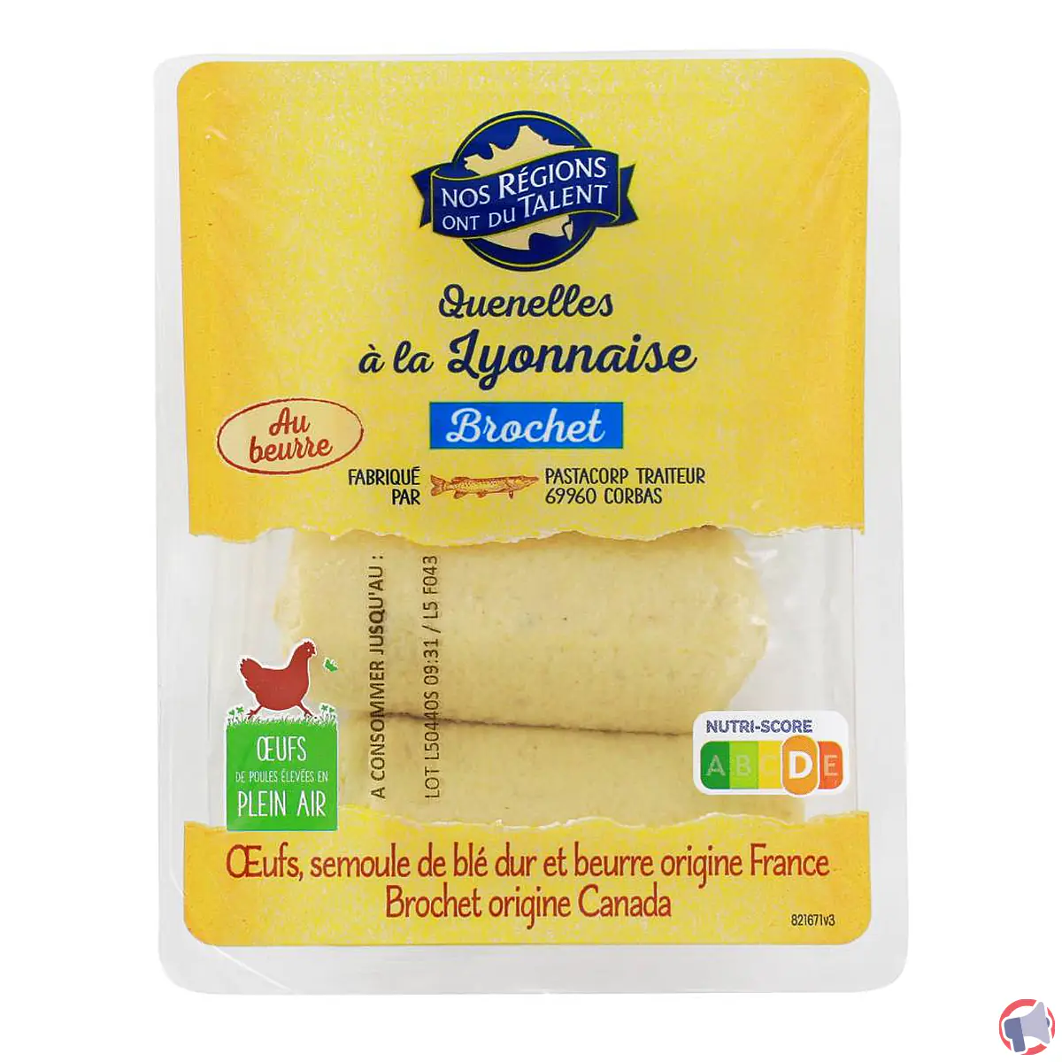 Rappel : quenelles lyonnaises en broc regions ont talent – mise en garde pour les consommateurs