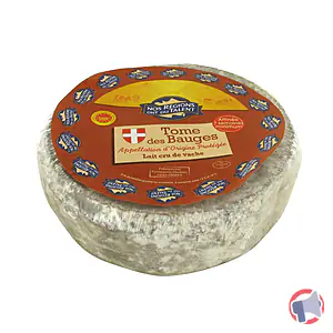 Rappel produit TOME DES BAUGES AOP (VENDU AU RAYON COUPE) NOS REGIONS ONT DU TALENT