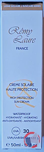 Rappel produit CREME SOLAIRE HAUTE PROTECTION SPF30 REMY LAURE