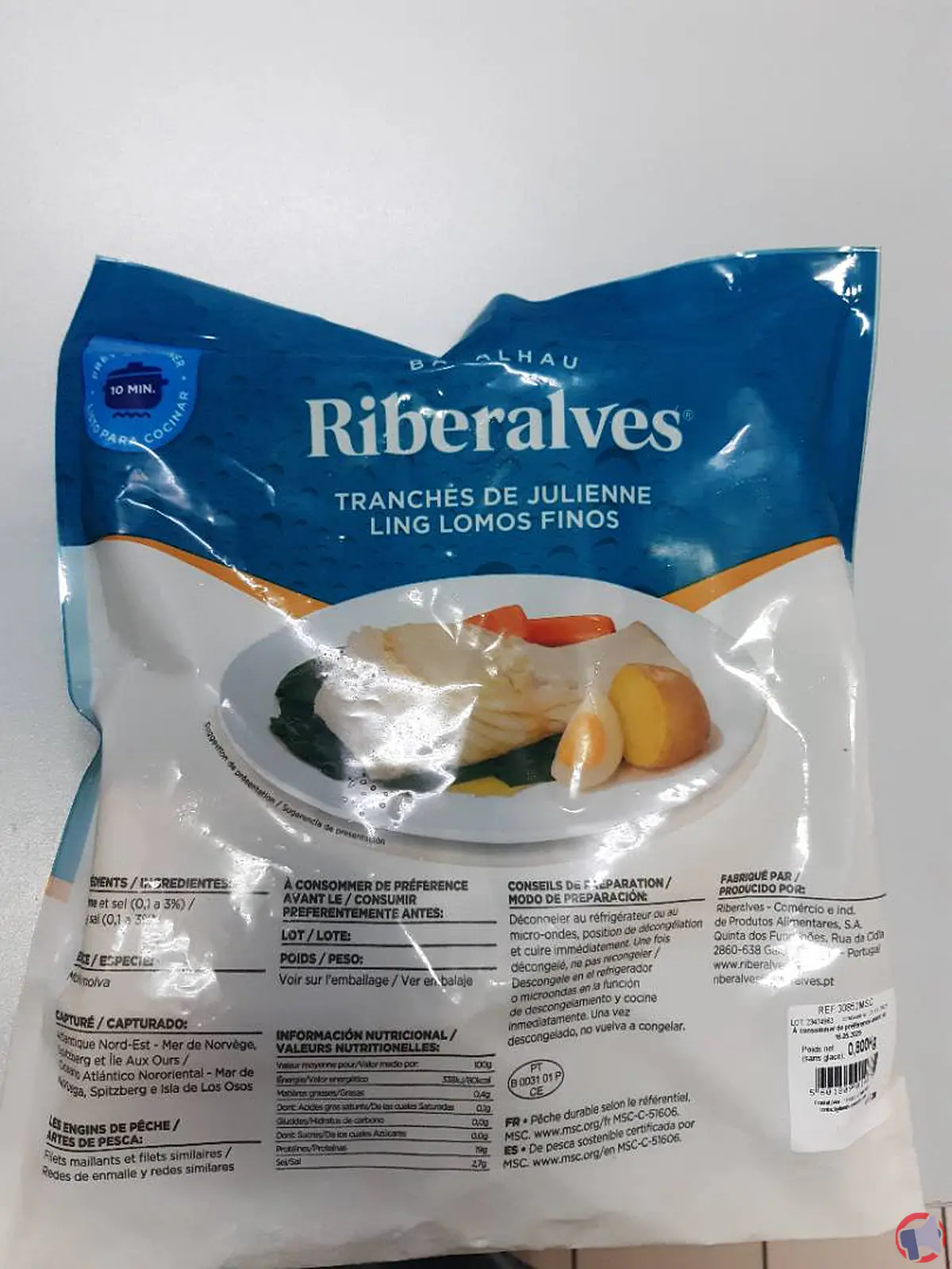 Rappel de produit : Tranches de Julienne Riberalves pour risque de listeria