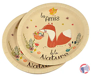 Rappel produit Assiettes en pulpe de bambou Rire et confetti