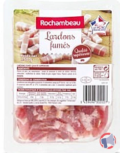 Rappel produit LARDONS FUMES 150g QUALITE SUPERIEURE ROCHAMBEAU