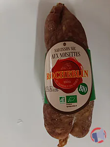 Rappel produit SAUCISSON SEC BIO AUX NOISETTES ROCHEBLIN 200G ROCHEBLIN