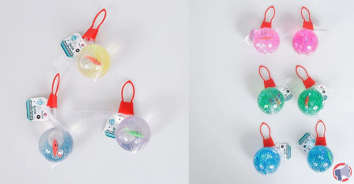 Rappel de balles rebondissantes lumineuses Roldan : risque pour la vue