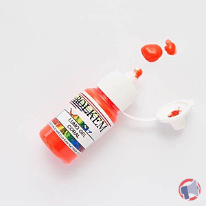 Rappel produit Colorant en gel alimentaire Fluorescent orange corail 15ml de ROLKEM ROLKEM