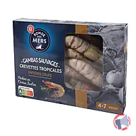 Rappel produit GAMBAS SAUVAGES SURGELEES - CREVETTES TROPICALES ENTIERES CRUES - 500G RONDE DES MERS