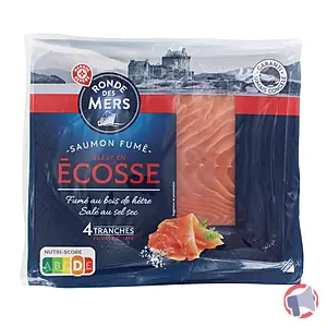 Rappel produit SAUMON FUME ELEVE EN ECOSSE 4 TRANCHES - 140G RONDE DES MERS