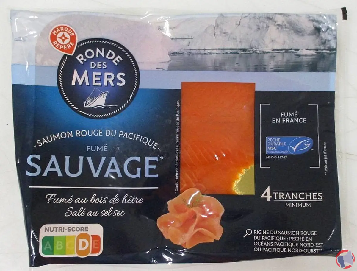 Rappel de produit : Saumon rouge du Pacifique fumé de la marque Ronde des Mers