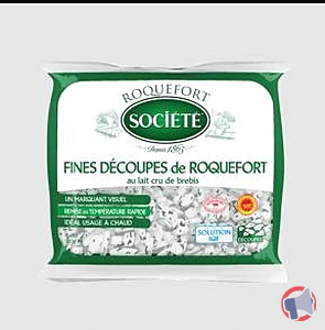 Rappel produit fines découpes de Roquefort au lait cru de brebis surgelé ROQUEFORT SOCIETE