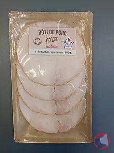 Rappel produit Rôti de porc cuit supérieur 4 tranches 180g