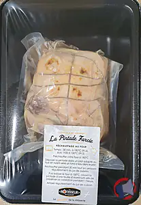 Rappel produit Pintade farce châtaigne et baie de Goji Le Rôtisseur de Guerlédan