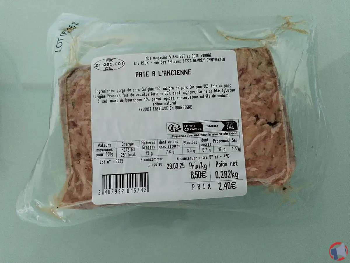 Rappel de produits : pâtés de la marque Roux potentiellement contaminés par la Listeria