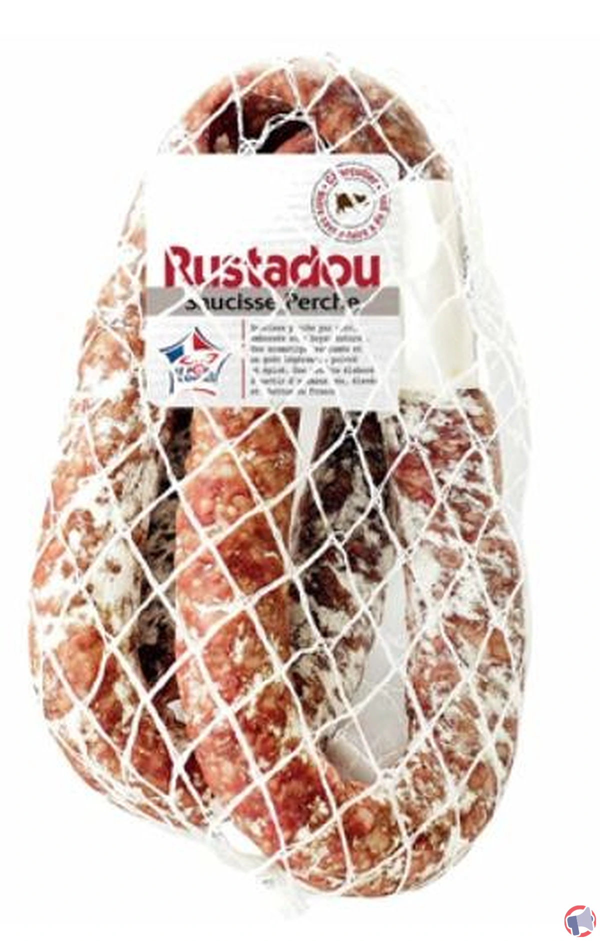 Rappel de produit : Saucisse perche pur porc RUSTADOU contaminée par des salmonelles