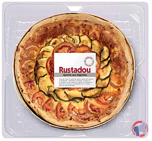 Rappel produit Quiche aux légumes 2.8kg Rustadou RUSTADOU
