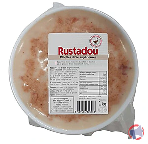 Rappel produit RILLETTE D’OIE supérieure 1 KG Rustadou RUSTADOU