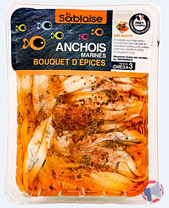 Rappel produit Anchois marinés au bouquet d'épices La Sablaise