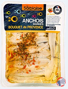 Rappel produit Anchois marinés au bouquet de provence La Sablaise