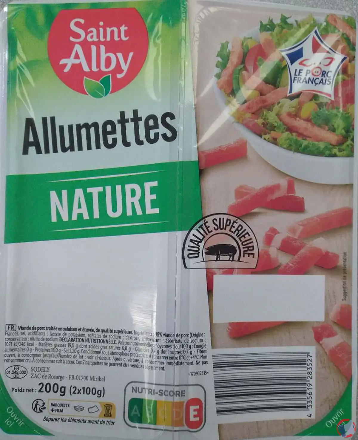 Saint Alby Allumettes Nature 200g : rappel produit pour consommateurs