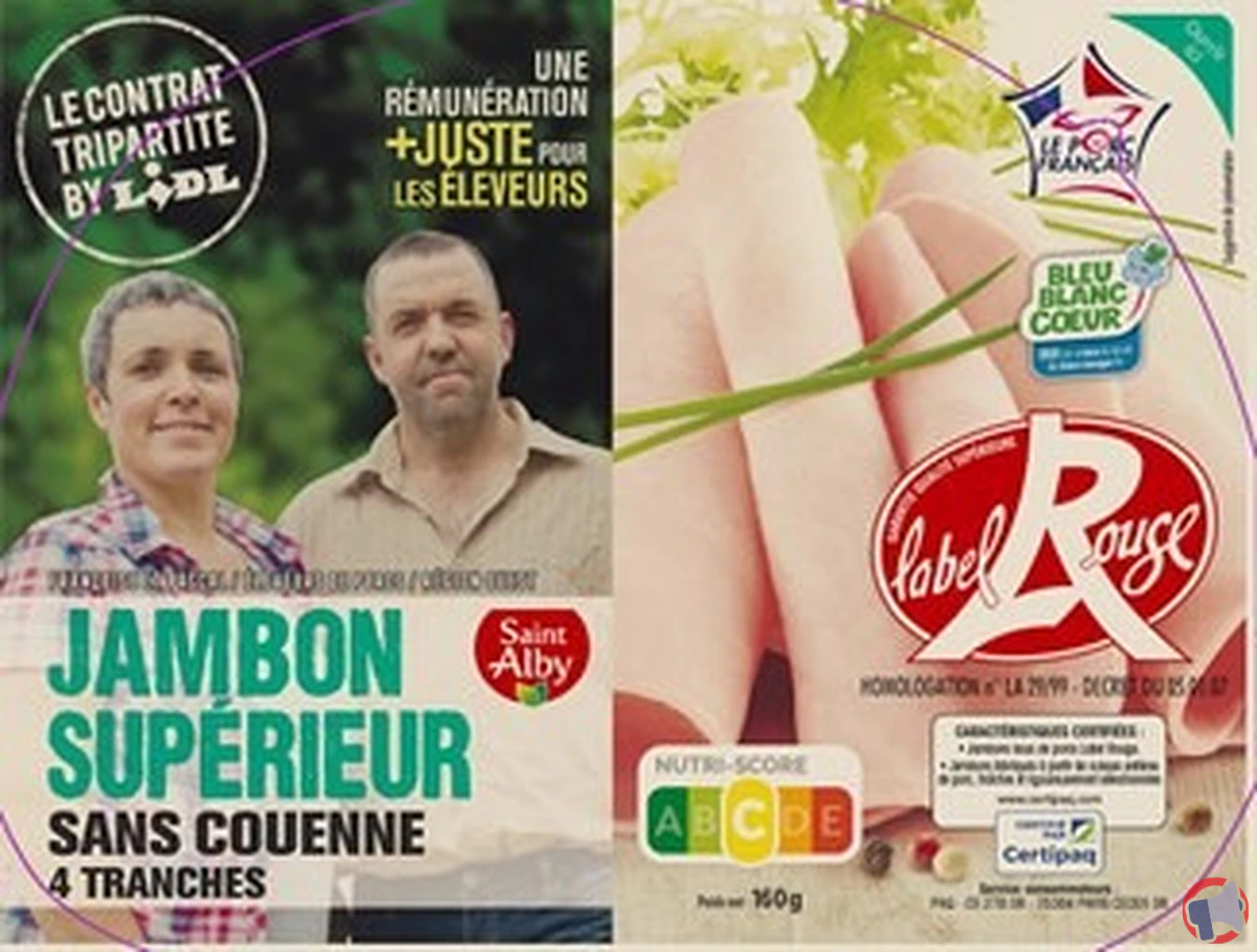 Rappel de produit : Jambon supérieur sans couenne Label Rouge de la marque Saint Alby