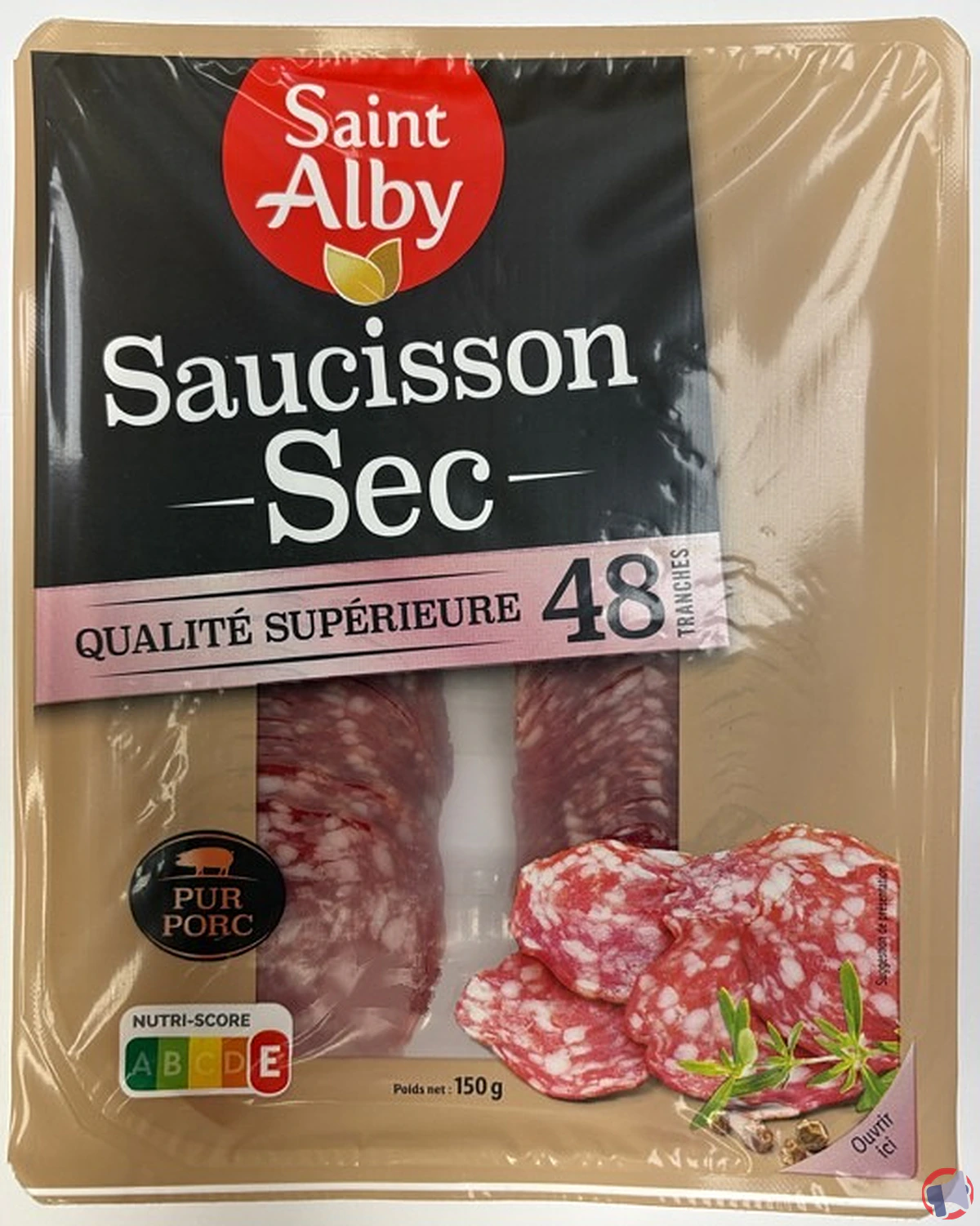 Rappel de saint alby saucisson sec 48 tranches 150g : informations essentielles et précautions