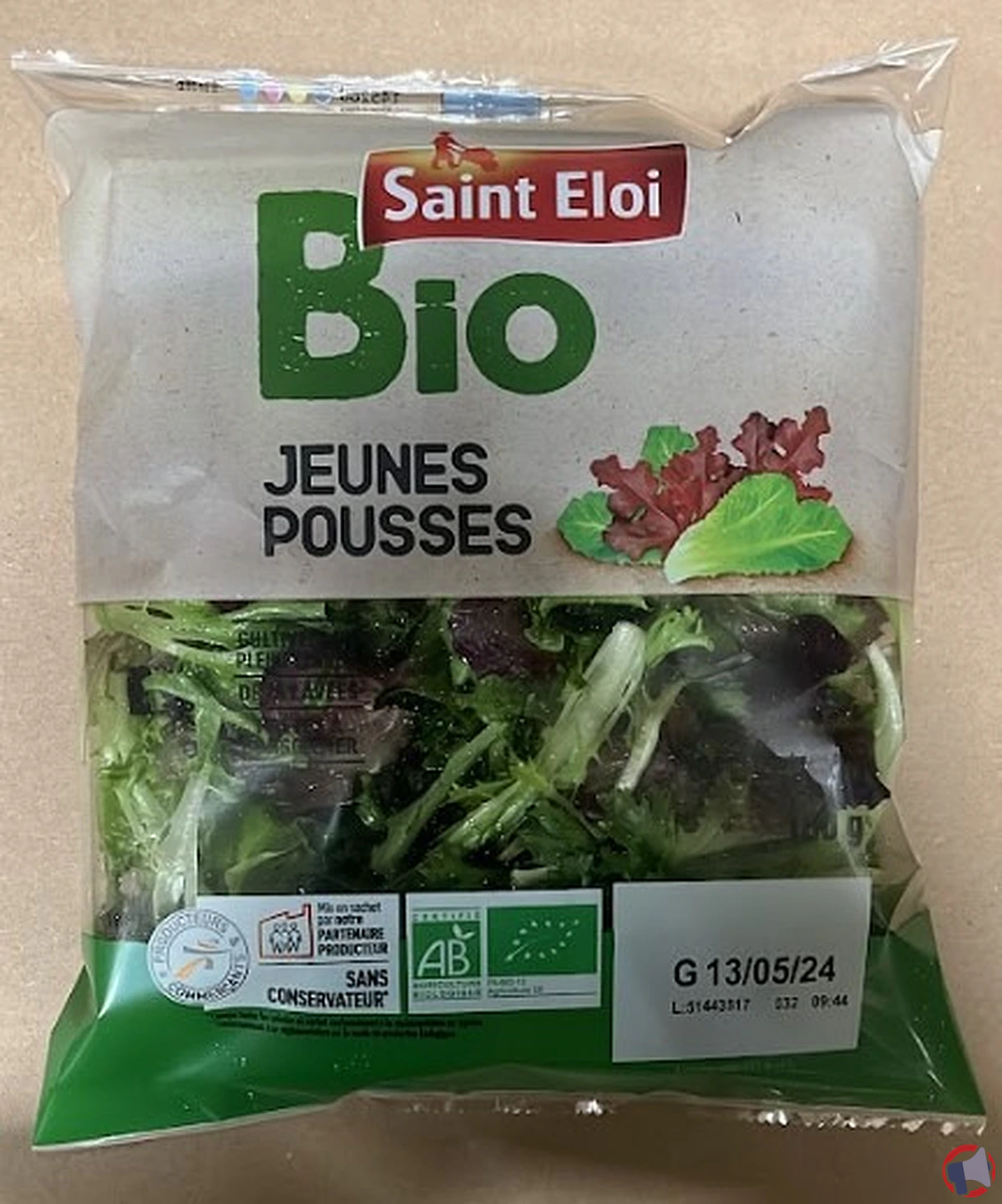 Rappel de produit : Jeunes pousses Bio de la marque Saint Eloi pour risque de listeria