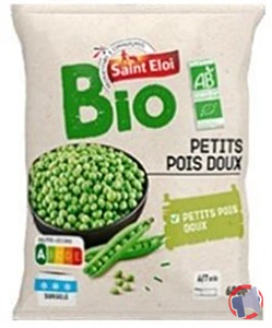 Rappel produit petit pois doux Bio surgelé SAINT ELOI