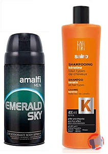 Rappel produit Shampooing Kératine et Déodorant Homme Sairo / Amalfi men
