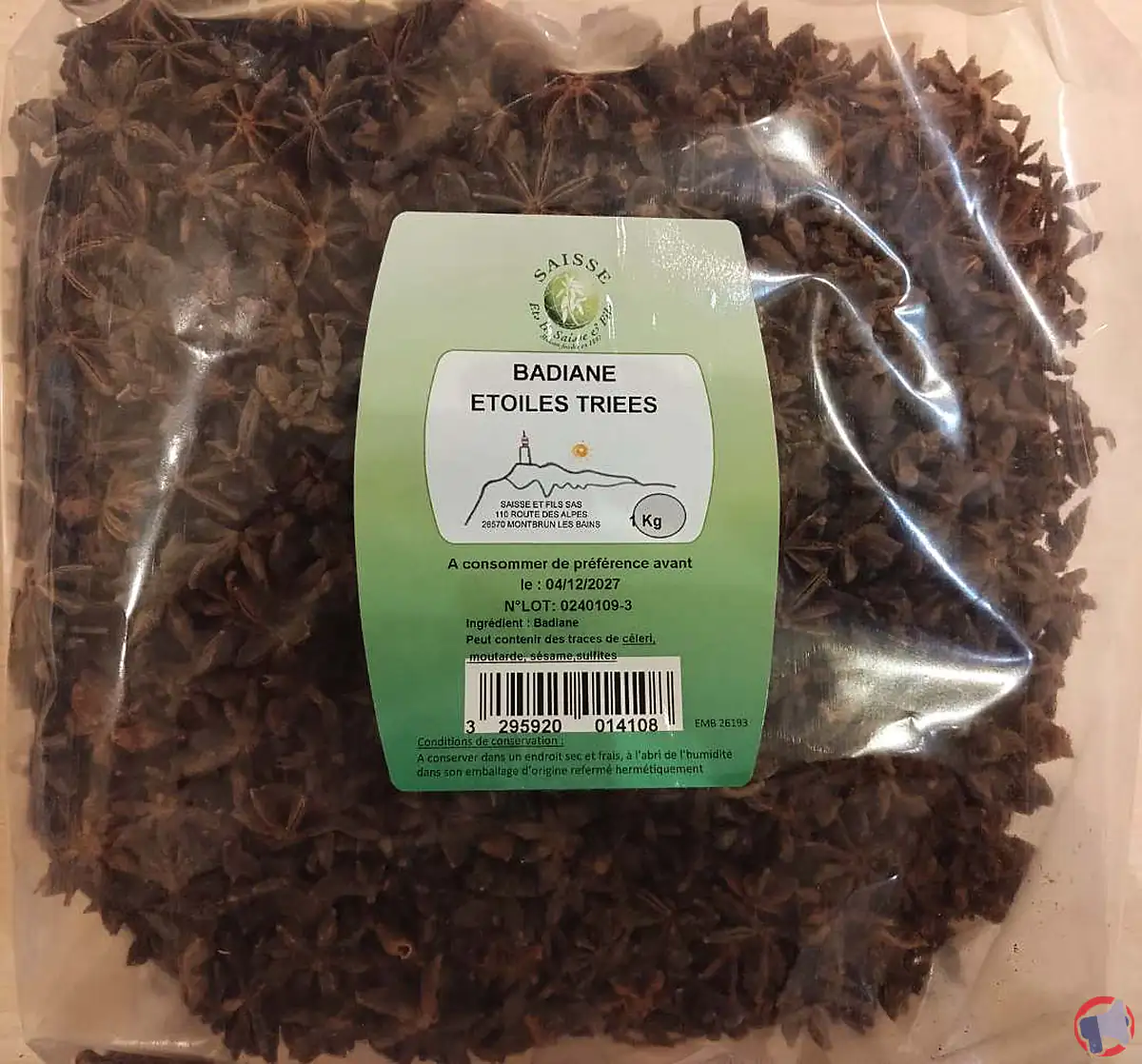 Rappel de badiane de la marque Saisse & Fils pour dépassement des limites de pesticides