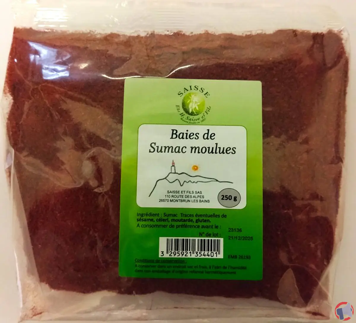 Rappel de produit : Baies de Sumac moulues de la marque Saisse & Fils