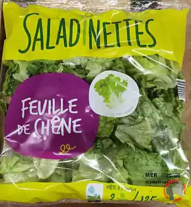 Rappel produit Feuille de chêne Saladinettes