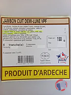 Rappel produit JAMBON CUIT DEMI-LUNE VPF Salaisons de la Haute Ardèche (photo numéro 2)