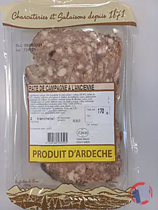 Rappel produit PATE DE CAMPAGNE A L'ANCIENNE Salaisons de la Haute Ardèche