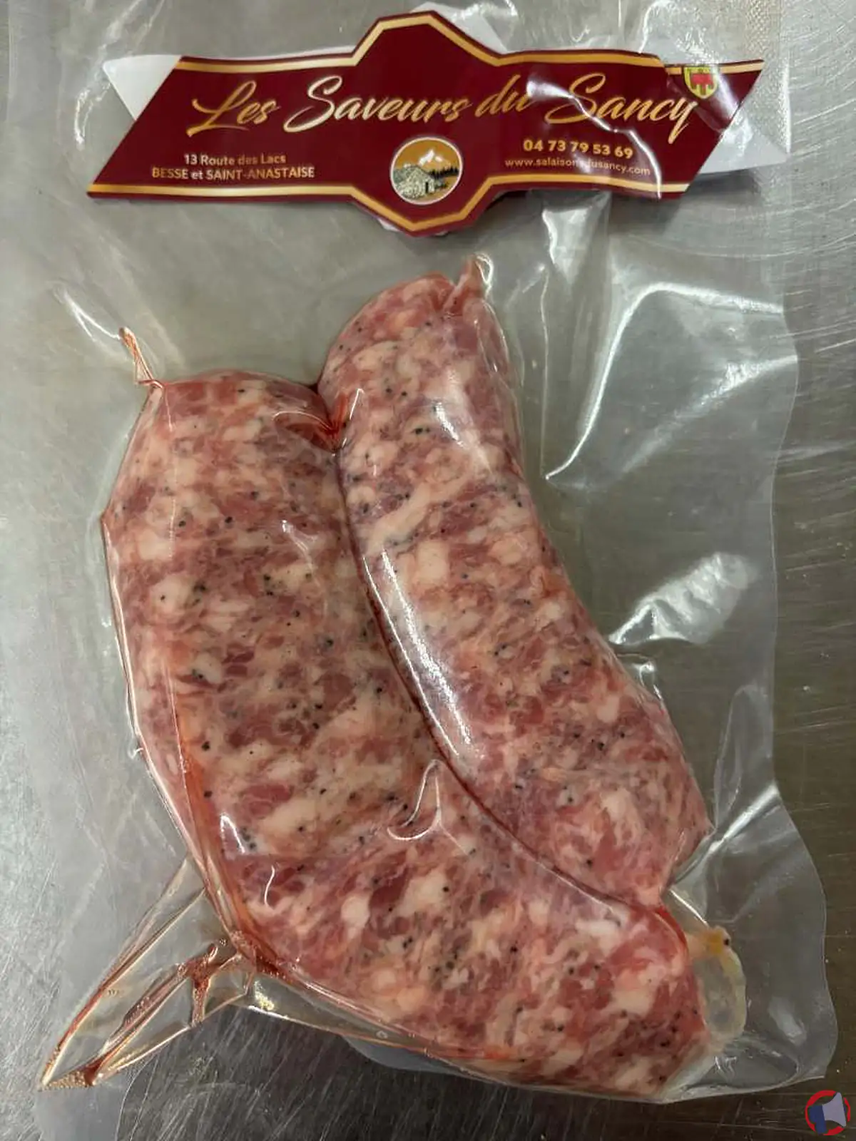 Rappel de produit : saucisse nature à la fleur de sel de Salaisons du Sancy