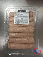 Rappel produit Barquette de 14 saucisses de poulet Halal 140 grammes Salma