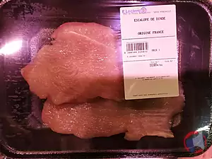 Rappel produit DINDE (ESCALOPES / FILET / SAUTE) SANS MARQUE - Emballages "E.Leclerc Tourlaville"