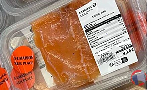 Rappel produit Saumon fumé sous-vide SANS MARQUE Emballé et Etiqueté par le magasin