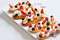 Rappel produit Pâtisserie : Eclair chantilly fruits rouges Sans marque - fabrication par le magasin
