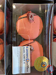 Rappel produit Pâtisserie : Macaron framboise Sans marque - fabrication par le magasin