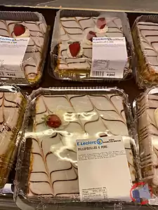 Rappel produit Pâtisserie : Millefeuille Sans marque - fabrication par le magasin