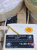 Rappel produit PONT L'EVEQUE AOP LAIT CRU SANS MARQUE, MANIPULE PAR LE MAGASIN (photo numéro 2)