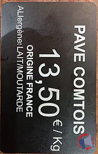 Rappel produit Pavé comtois Sans marque - Vrac