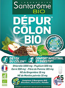 Rappel produit DEPUR COLON BIO 45 comprimés SANTAROME BIO