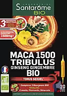 Rappel produit SANTAROME BIO MACA TRIBULUS 1500 BIO 20 AMPOULES