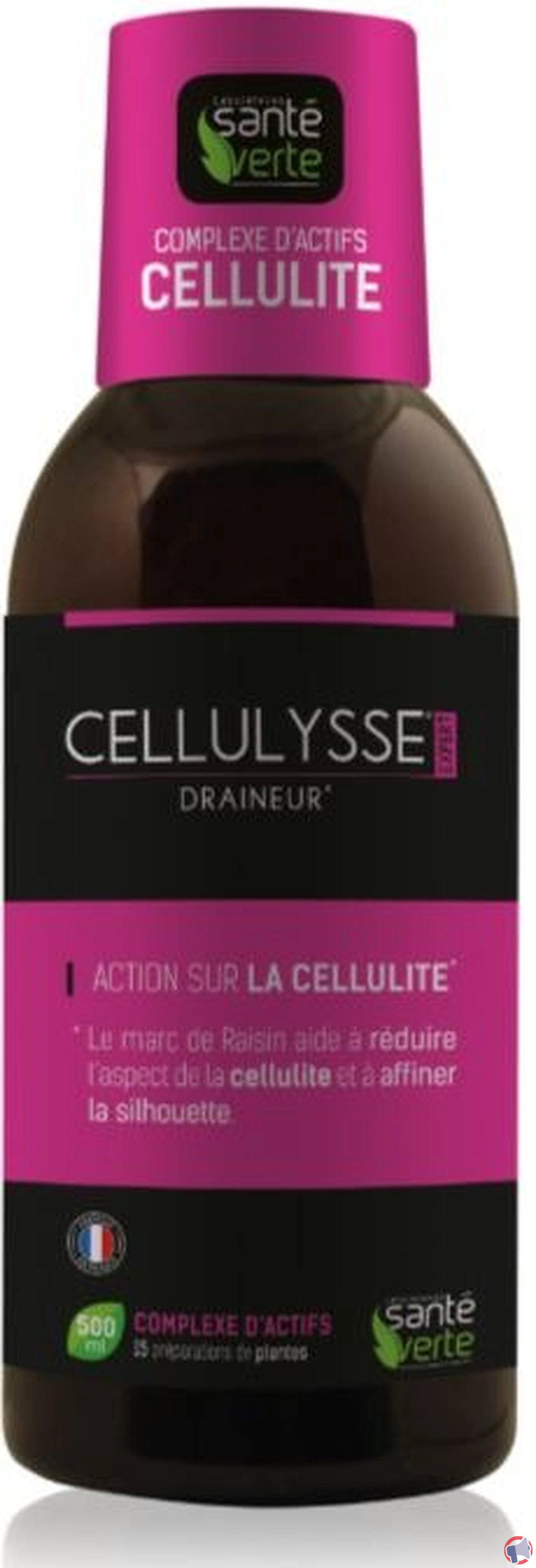 Rappel produit : Cellulysse Draineur 500 ml de Santé Verte