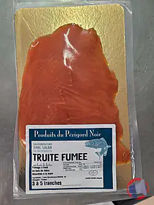 Rappel produit Truite fumée tranchée SARL LALBA